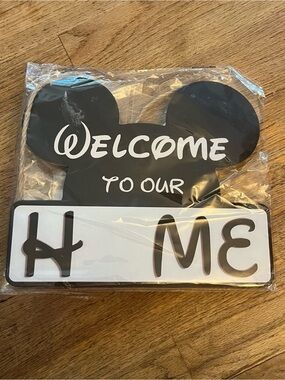 Unbranded Black 'Welcome to Our Home' Decorative Wall Accent